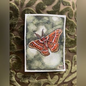 Butterfly original mixed media watercolor gouache cottagecore academia wall art